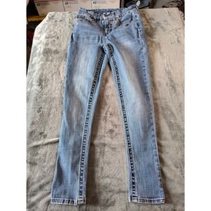 Seven7 Womens Skinny Jeans Medium Wash Stretch Denim Size 4